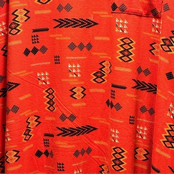 LulaRoe Carly Long Dress High Low Hem Stretchy Comfortable Front Pocket Casual M - Picture 9 of 10